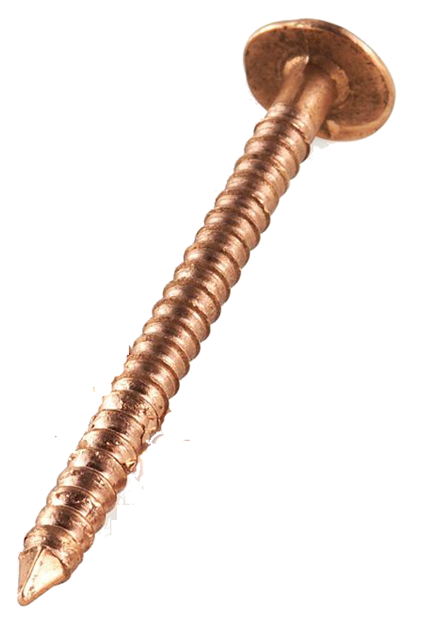 COPPER SLATING NAILS, RING SHANK, 1.75", 11 GA, FREE SHIPPING, 50 LB BOX