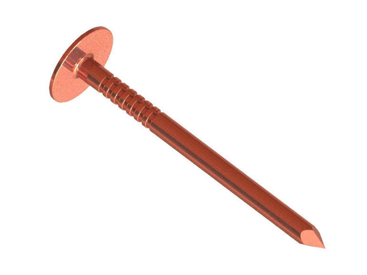 Copper, Roofing, Nail, Smooth