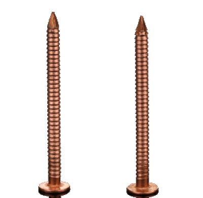 Copper, Roofing, Slating, Nail, Ring Barb, Annular