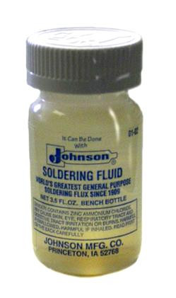 JOHNSON'S ORIGINAL SOLDERING FLUID 3.5 OZ. BOTTLE CASE OF 24 Alassco