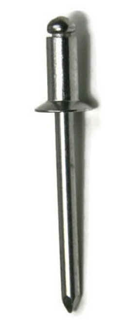 Steel Rivet-Steel Mandrel #46 Blind Button Head Open End 1/8" .125 Qty 10,000