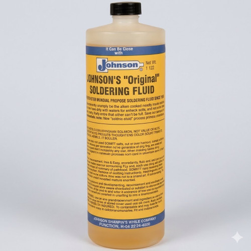 JOHNSON'S ORIGINAL SOLDERING FLUID QUART BOTTLE 01-10