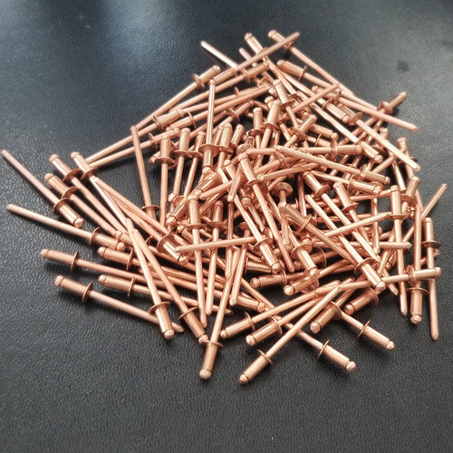 Copper Rivet-Copper Plated Steel Mandrel # 42 .125