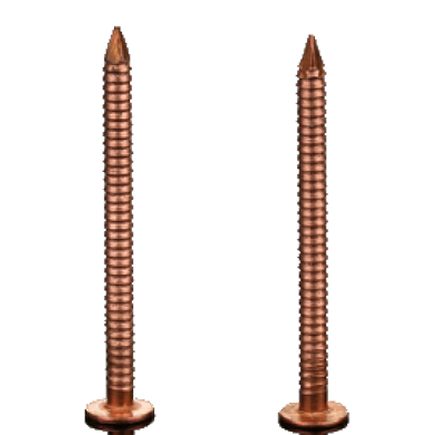 Copper, Roofing, Slating, Nail, Ring Barb, Annular
