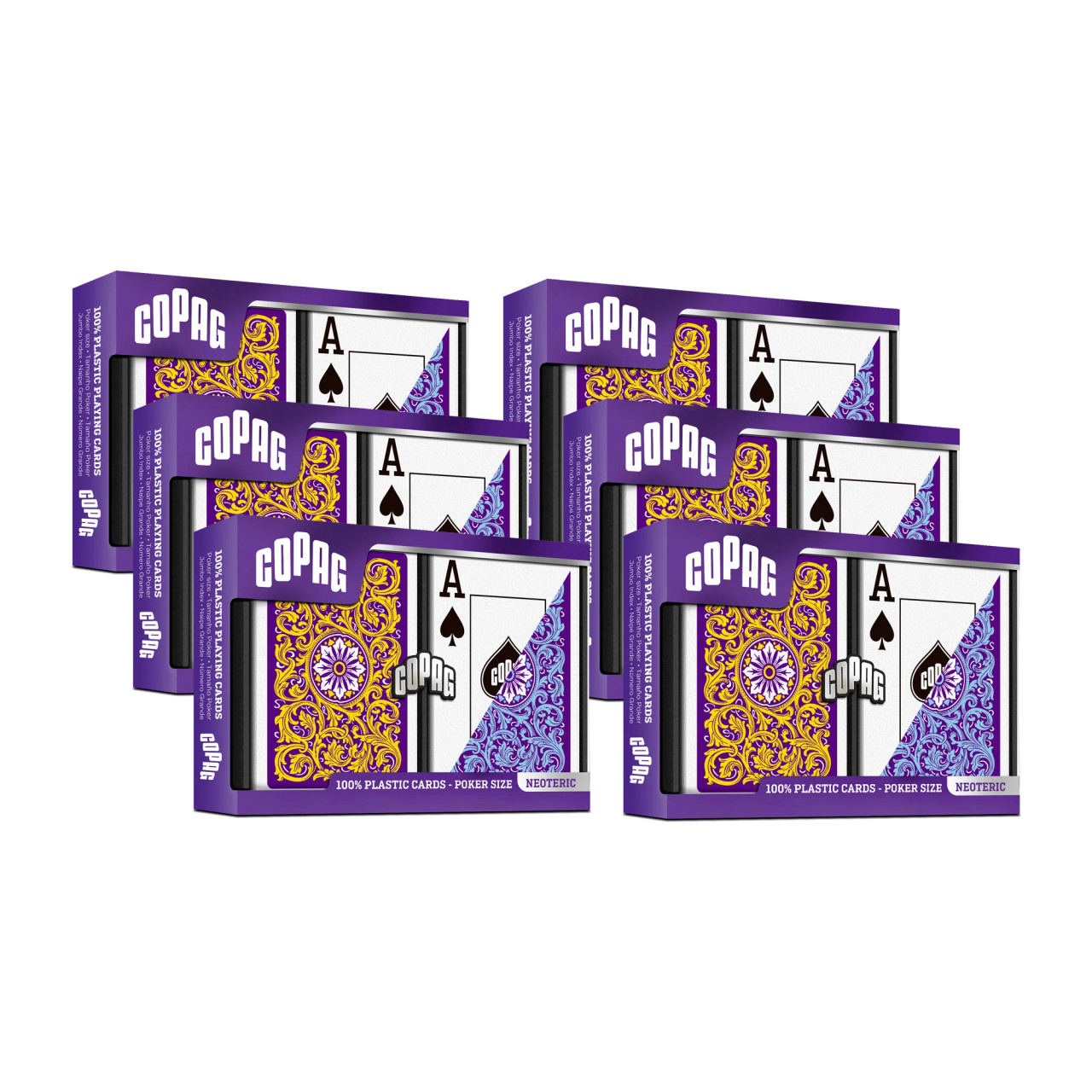 Jeu De Cartes Poker Copag 1546 Neoteric - Double Deck Jumbo Index Rouge/vert