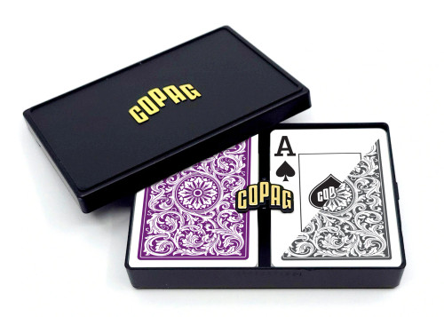 COPAG 1546 Purple & Gray - Super Index - Poker