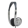 Califone 3060AVS Lightweight Multimedia Stereo Silver Headphones no Volume Control