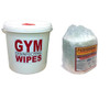 ERC Wiping Products Gym & Spa Performance Disinfectant Wipes 1 Pack in Dispenser Bucket (800 Wipes) 