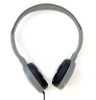  Soundnetic 65 Flat Cool Gray Stereo Headphones with Rubber Earpads 