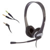  Cyber Acoustics AC-204 Stereo Headset w/ Single Plug and Y-adapter 