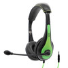 AVID Education AE-36 Classroom Computer Stereo Bulk School Headset with 3.5mm Plug- Green & Black
