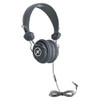 HamiltonBuhl 50 Pack of Favoritz - Gray Headset - Mid Size Ear Cup, Wide headband with soft leatherette ear cushions. 5' straight cord with 3.5mm TRRS plug, In-Line Mic 