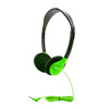  HamiltonBuhl Personal On-Ear Stereo Headphone – GREEN - 200 Pack 