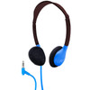  HamiltonBuhl Sack-O-Phones, 10 Personal Headphones in Blue in a Carry Bag 