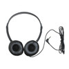  Soundnetic SN-313 Classroom Over the Head Stereo Low-Cost Headphones with Leatherette Earpads, Black (50 Pack) 