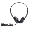  Soundnetic SN-313 100 Pack Bulk School Headphones Low Cost  with 3.5mm Plug and Leatherette Earpads, Black 