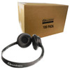  Soundnetic SN-313 100 Pack Bulk School Headphones Low Cost  with 3.5mm Plug and Leatherette Earpads, Black 