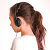  Soundnetic SN-313 100 Pack Bulk School Headphones Low Cost  with 3.5mm Plug and Leatherette Earpads, Black 