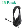  AVID Products AE-39 Classroom Computer Stereo USB Headset (25 Pack) 