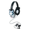 Califone Listening First 2810-BE Over-Ear Stereo Headphones, Inline Volume Control, 3.5mm Plug, Husky