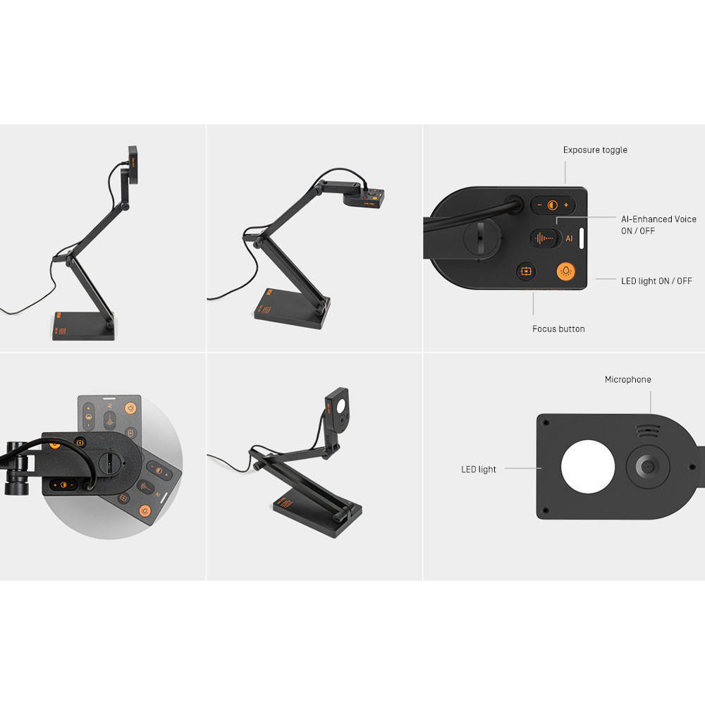 IPEVO V4K PRO Ultra HD USB Document Camera