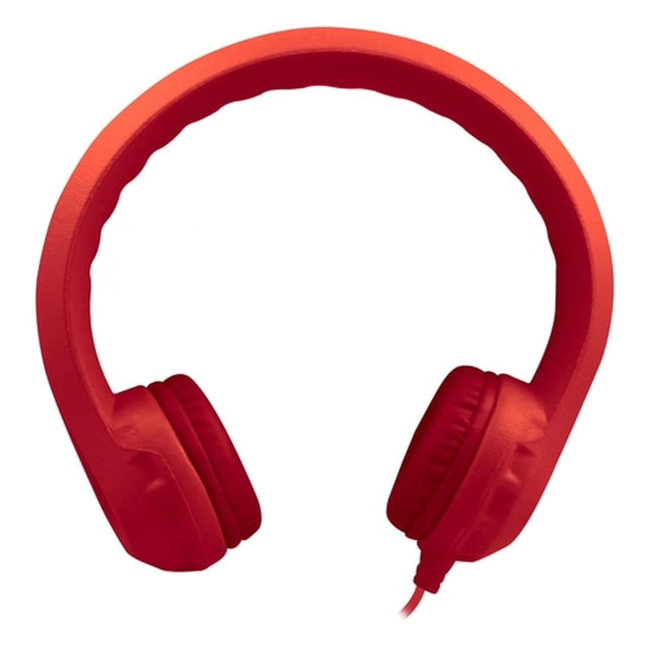 HamiltonBuhl Flex-Phones Stereo Foam Headphones - Red