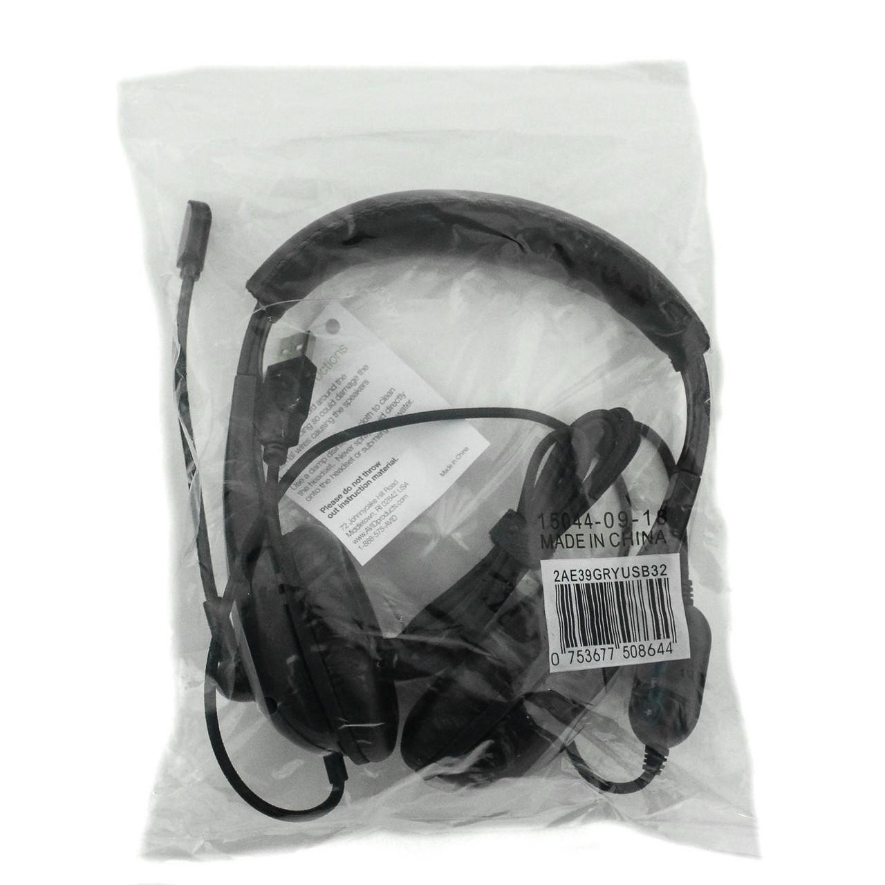 AVID AE-39 Headphones with Mic | USB Bulk School Headphones