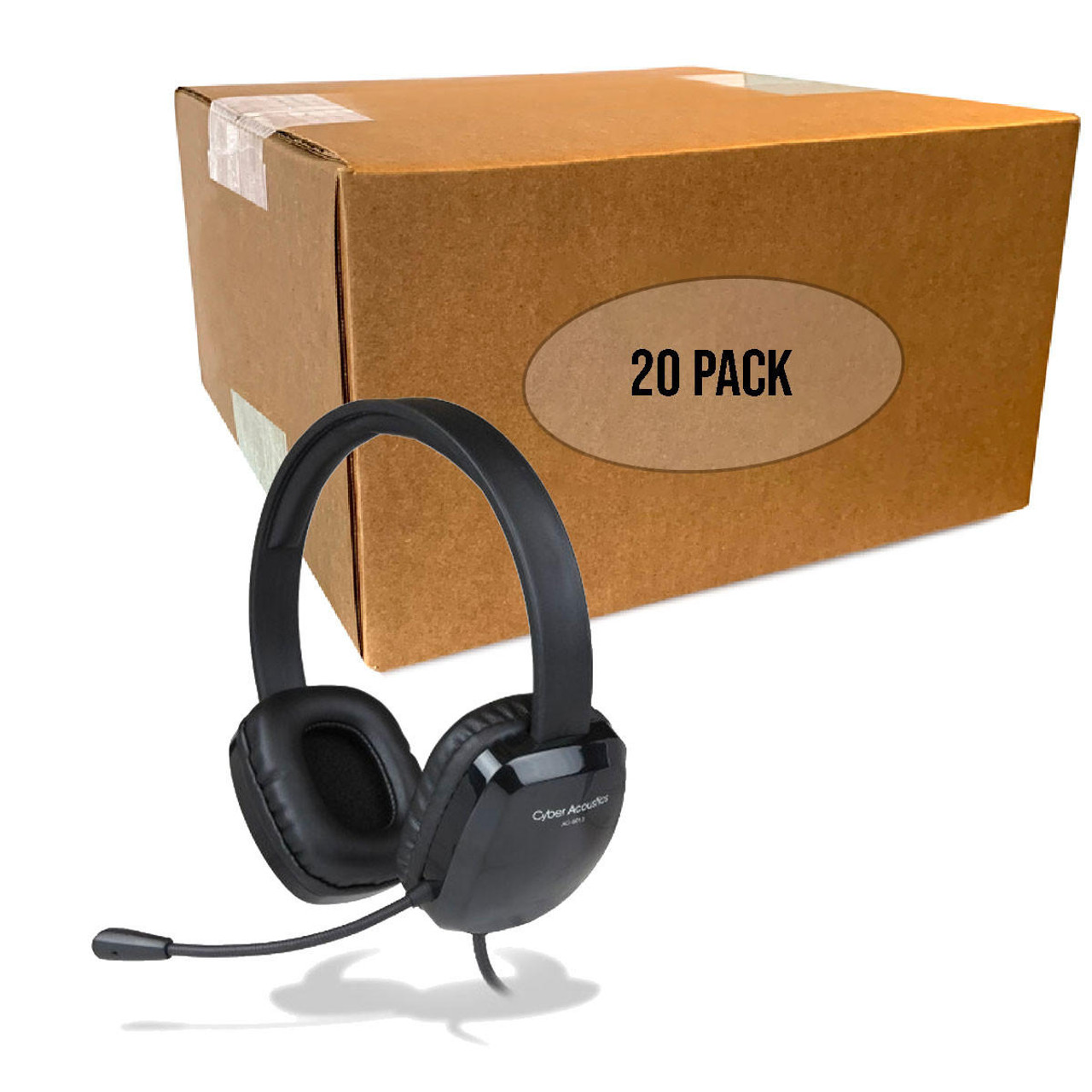 Cyber Acoustics AC 6012 USB Stereo Headset with Noise Canceling