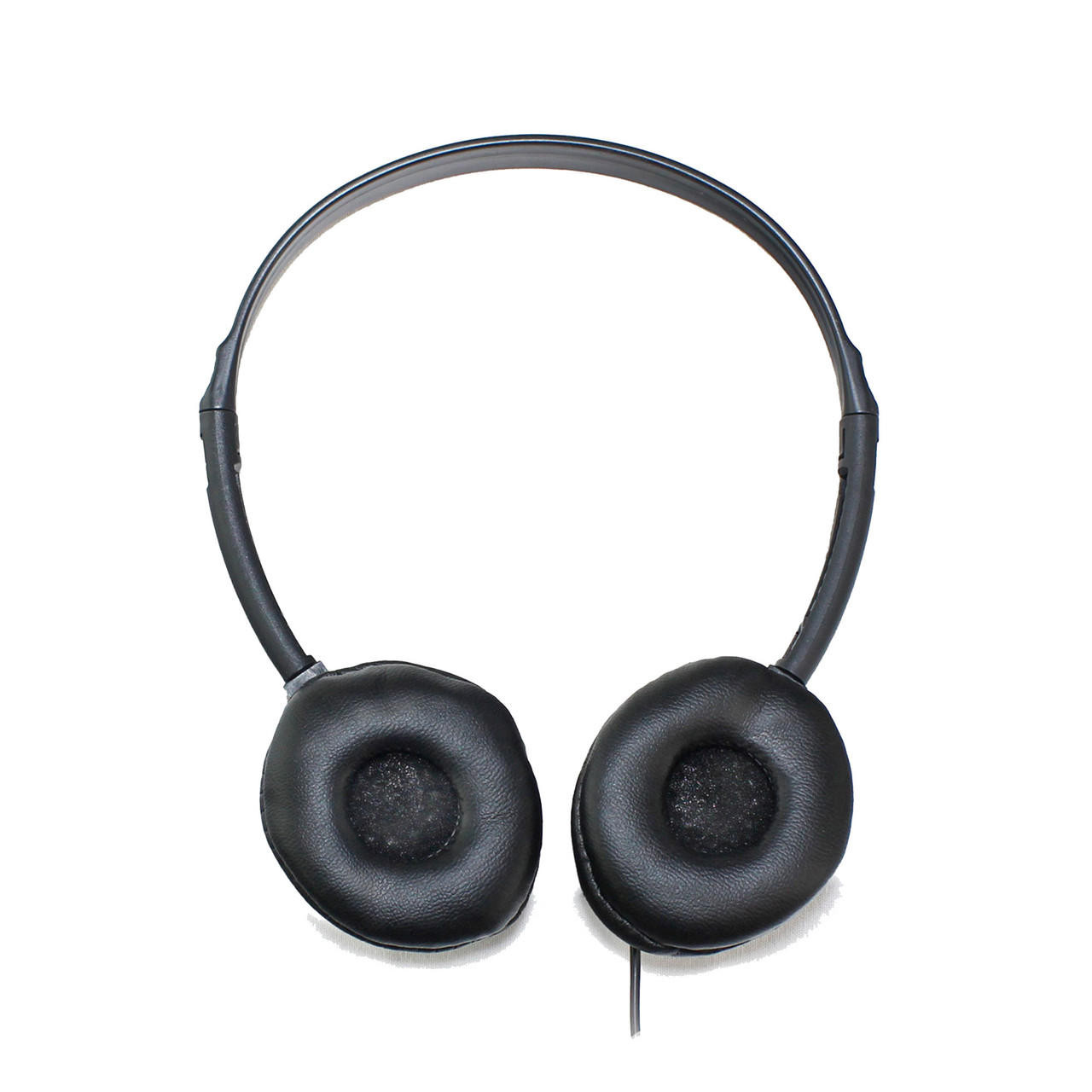 Soundnetic SN 313 Classroom Over the Head Stereo Low Cost Headphones with Leatherette Earpads Black 25 Pack