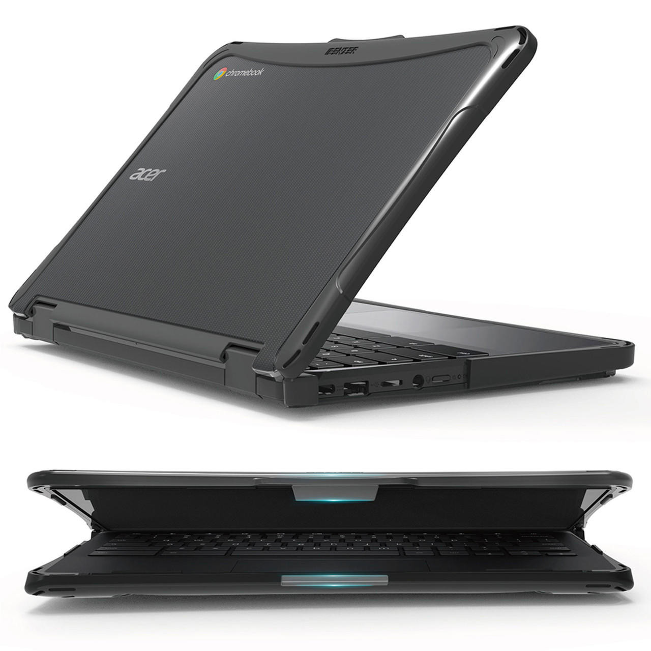 IBENZER Hexpact SecureLock Case for Chromebook 11'' Acer Spin 511 R753 -  Black