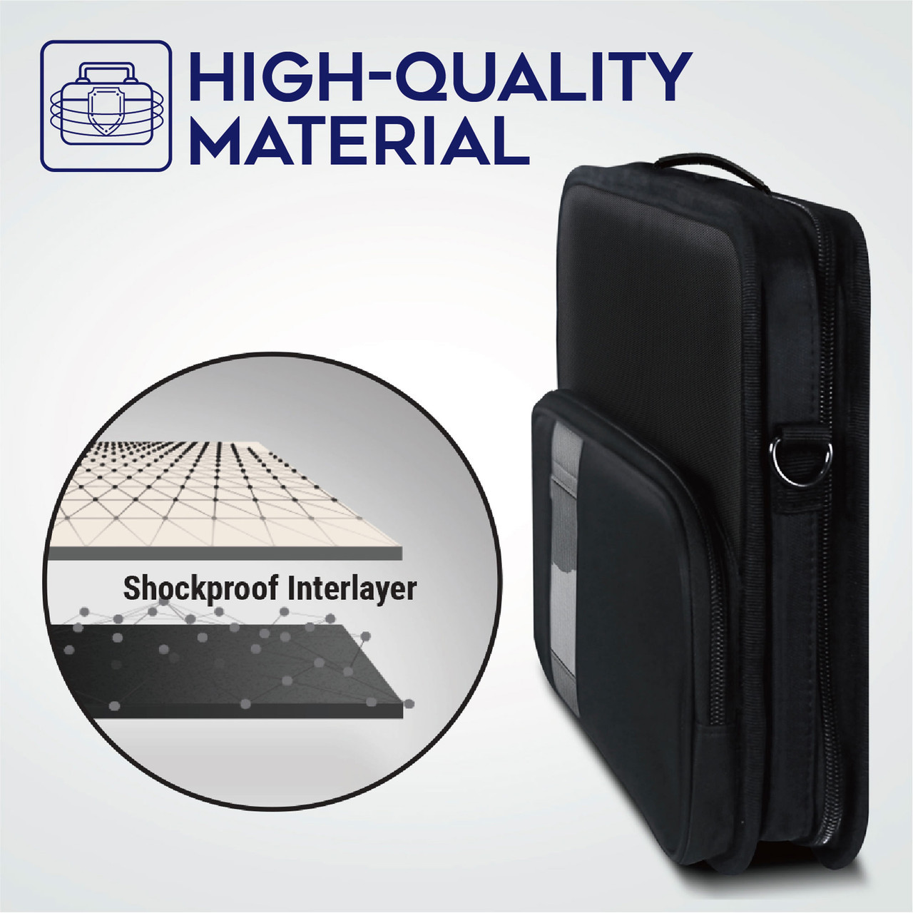 iBenzer Bumptect Stay in 11インチ 耐衝撃保護 常時オンノートパソコン スリーブケース 11.6 MacBook、Chromebook、Ultrabook、ブラック LS-BPS-0111BK iBenzer Bumptect Stay-In 11-12\u201d Slim Case w⁄ Pocket\u200e