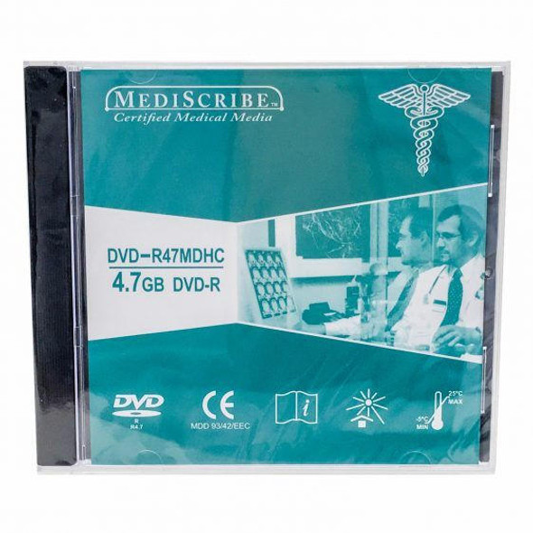 MediScribe DVD+R47WMJB5M Certified Medical DVD+R Rewritable