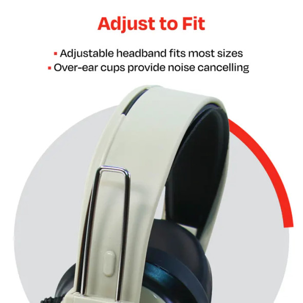 Califone 3066USB CT Deluxe Stereo USB Headphones w/ Boom Mic