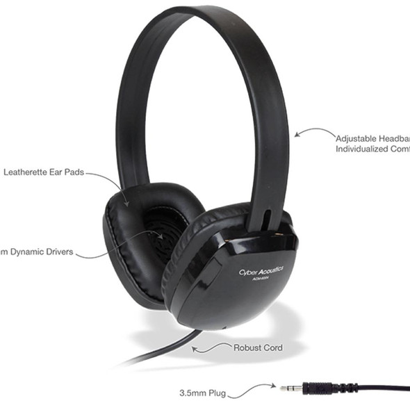  Cyber Acoustics ACM-6004 Stereo Headphones 