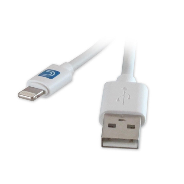 Comprehensive Lightning Male to USB A Male Cable White 3ft 
