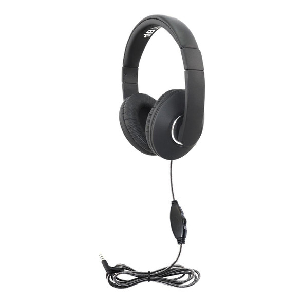 HamiltonBuhl Hamilton Buhl Smart-Trek MINI Deluxe Stereo Headphone with In-Line Volume Control and 3.5mm TRS Plug 