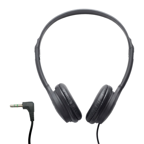 Soundnetic SN313 Stereo Disposable Bulk School Headphones with Leatherette Earpads