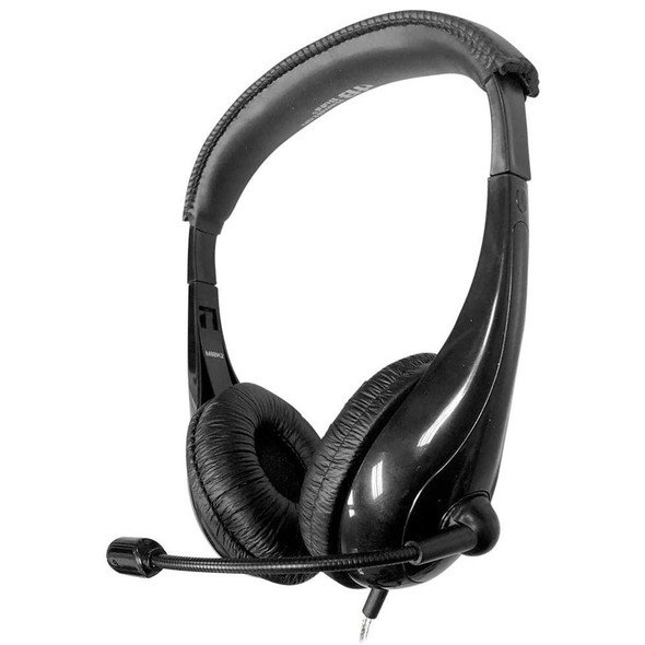 HamiltonBuhl Motiv8 Mid-Sized Headset with Gooseneck Mic and in-line Volume Control - Pack of 10