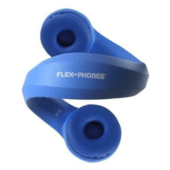HamiltonBuhl 42 Pack of Flex-Phones™, foam headphone, 3.5mm stereo plug, straight cord, Blue 