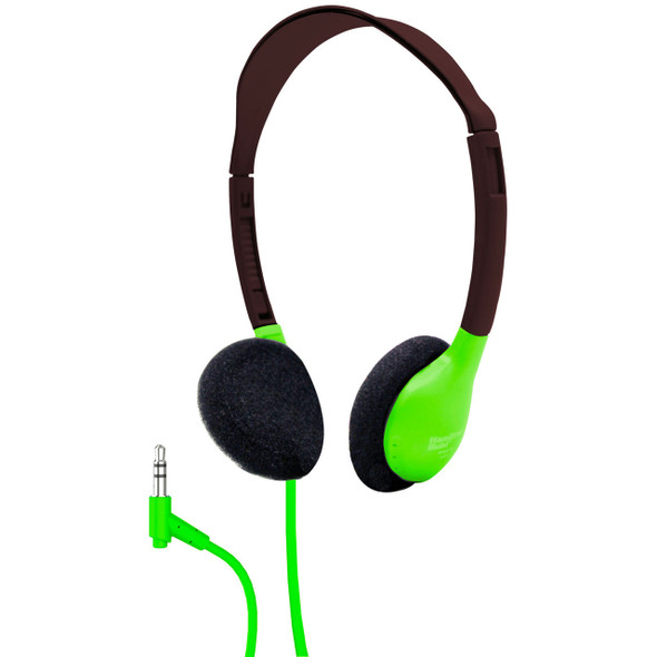 HamiltonBuhl Lab Pack, 24 Personal Headphones in Green in a Carry Case 