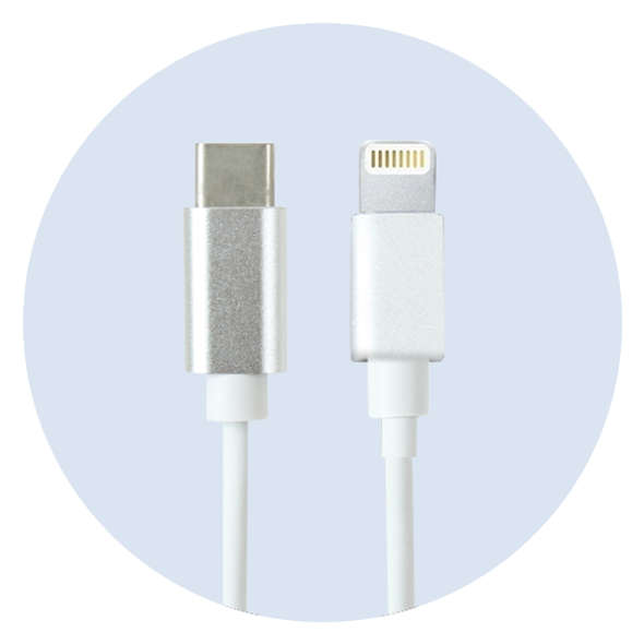 JAR Systems USBC to Apple Lightning Charging Adapter 4-set