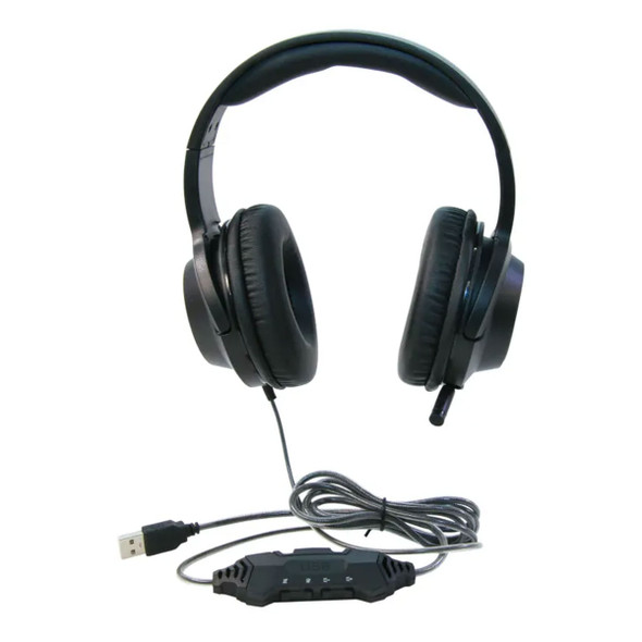 Califone G200 Over-Ear Gaming Headset, USB, Black