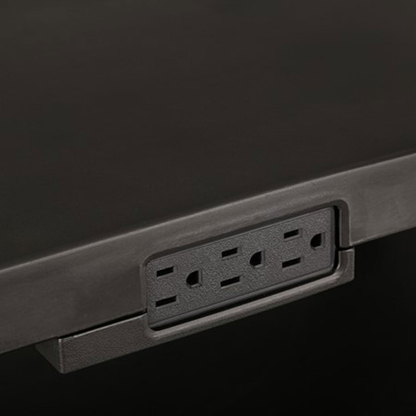 Norwood Adjustable-Height Plastic AV Cart w/ Power