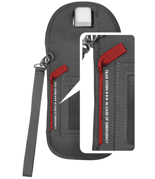 Lunar Magnetic Locking Pouch Gray With Black Interior