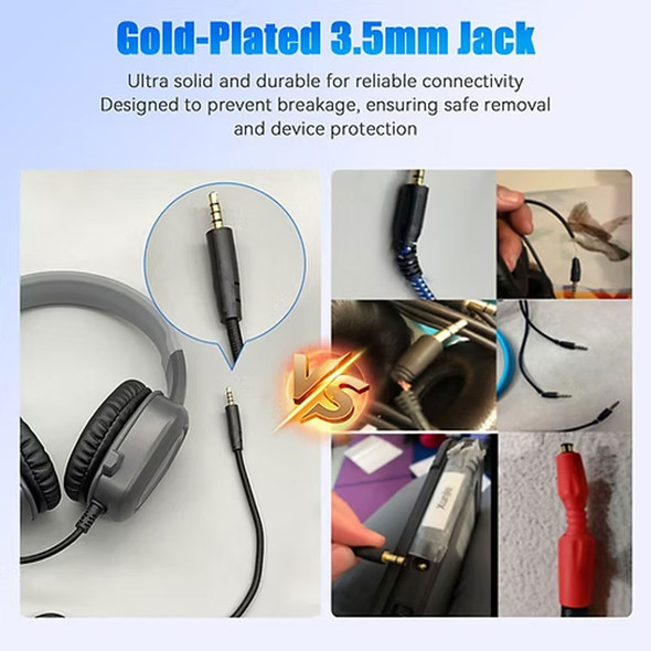 TechProtectus 3.5mm Jack Noise-Cancelling Rugged Headphone-with Stub Mic