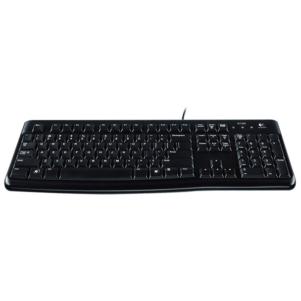 Logitech K120 Corded USB Keyboard - Black