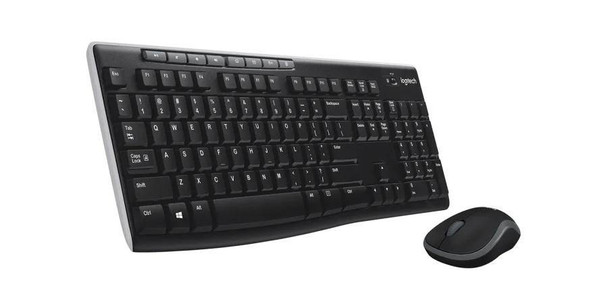  Logitech MK270 Wireless Combo Keyboard and Mouse Set - Wireless - 2.4 GHz 