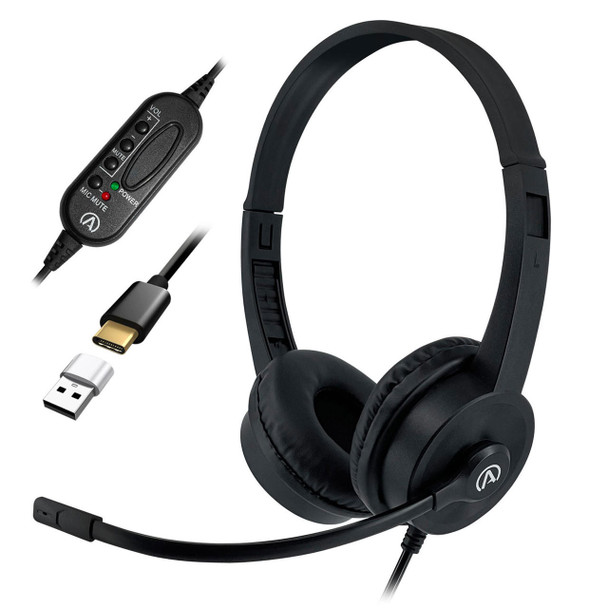  Andrea Communications AC-155 USB On-Ear Stereo USB Headset 