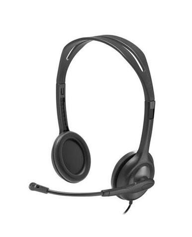 Logitech Headset H111 with Noise Cancelling Microphone 3.5 mm jack