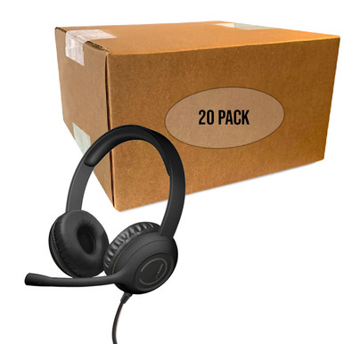 Cyber Acoustics AC-5812 USB or 3.5mm Stereo Headset with Noise